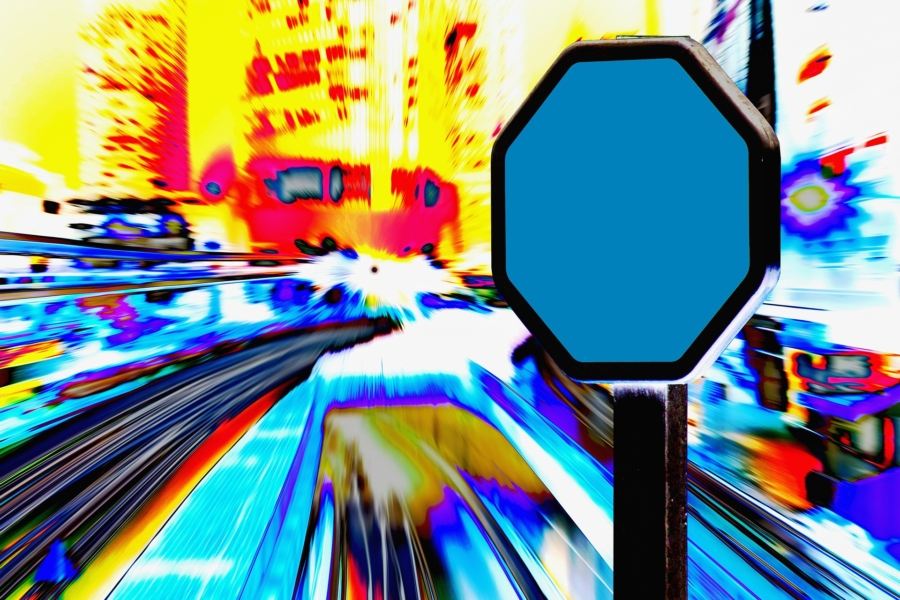 Stopp! Ich muss in Zusammenarbeit mit AssistentInnen immer wieder Grenzen setzen. (Bild von Gerd Altmann auf Pixabay)