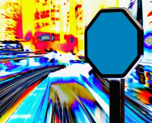 Stopp! Ich muss in Zusammenarbeit mit AssistentInnen immer wieder Grenzen setzen. (Bild von Gerd Altmann auf Pixabay)